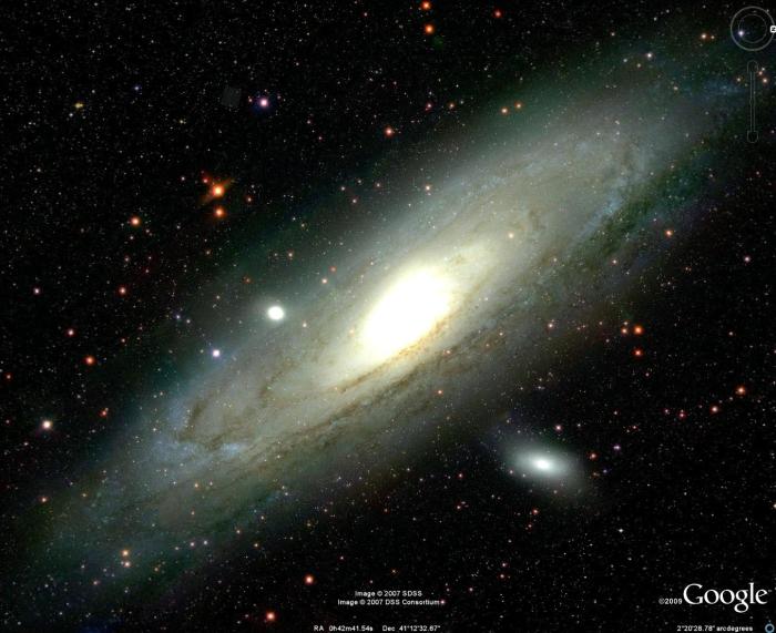 مجرة أندروميدا (إضغط لتكبير الصورة)